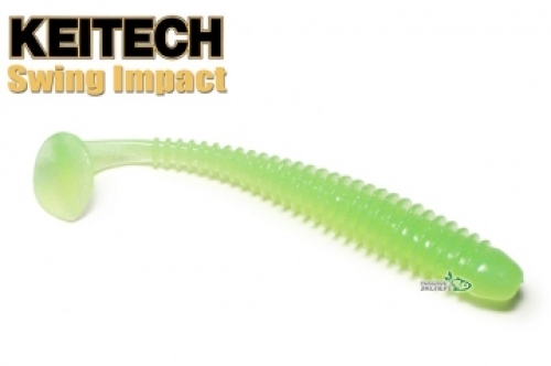 Силикон Keitech Swing Impact 2,0" - ea#11 Lime Chartreuse Glow