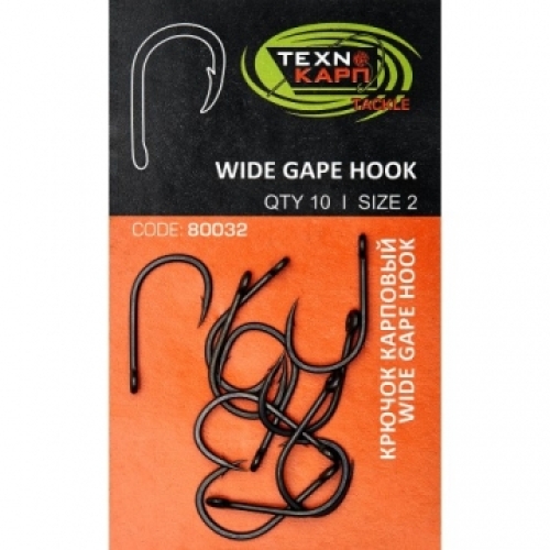 Крючки Texnokarp "Wide Gape hook" №6
