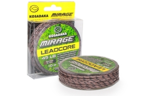 Лідкор Kosadaka Mirage Leadcore 10м 45lb коричневий/чорний