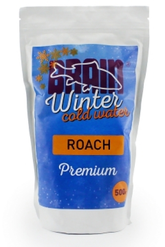 Прикормка Brain зимняя Premium Roach Cold Water 0.5кг