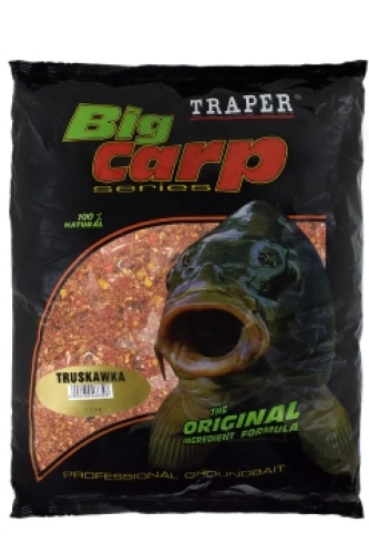 Прикормка Traper Big Carp 2,5кг Strawberry (Полуниця)