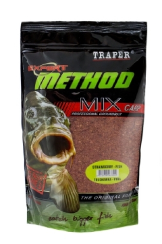 Прикормка Traper Method Mix 1кг Клубника/Рыба