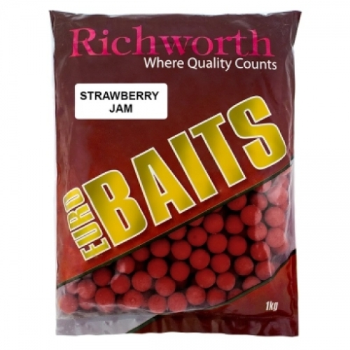 Бойли Richworth Euro Baits New 1кг 25мм Strawberry Jam