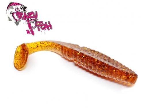 Силикон Crazy Fish Scalp Minnow 8см col.09 Caramel-ж.рыба