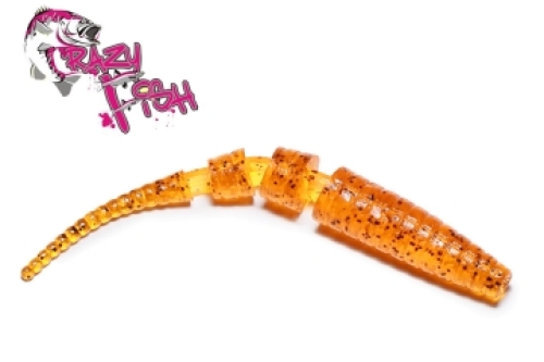 Силикон Crazy Fish Polaris 6.8см col.17 Pepper Caramel-кальмар