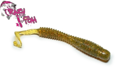 Силікон Crazy Fish Active Slug 10см col.01 Оливка-Кальмар
