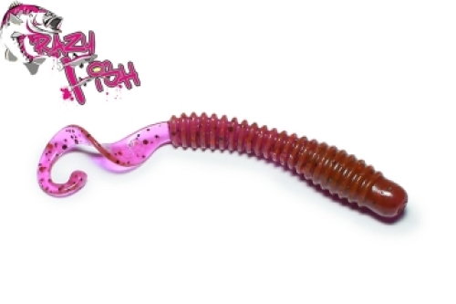 Силікон Crazy Fish Active Slug 7.0см col.12 Ультрафіолет-Кальмар