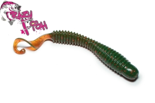 Силикон Crazy Fish Active Slug 10см col.14 УФ Моторное Масло-Кальмар