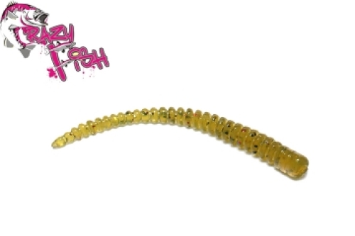 Силикон Crazy Fish Cruel Leech 5.5см col.01 Olive-чеснок