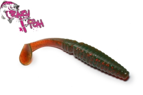 Силикон Crazy Fish Scalp Minnow 8см col.14 Purple Pepper-чеснок