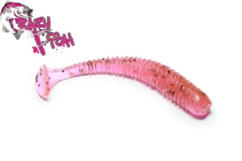 Силікон Crazy Fish Vibro Worm 5см col.13 Purple Pepper