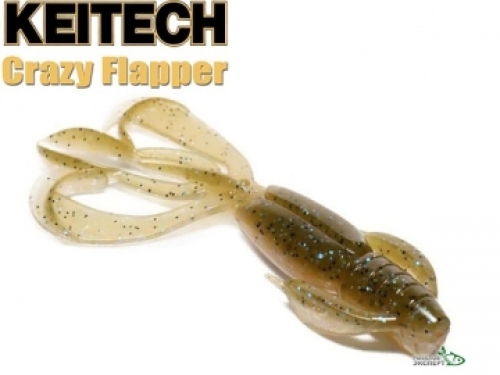 Силикон Keitech Crazy Flapper 4,4" - 464 Electric Green Craw