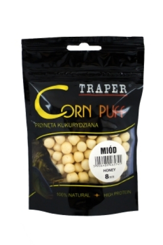 Вулканизированная кукуруза Traper Corn Puff 8мм 20г Мёд