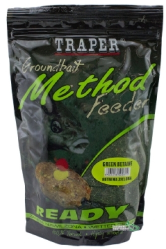 Прикормка Traper Method Feeder Ready 750г Betaine Green