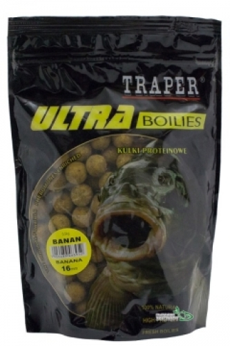 Бойли Traper Ultra Boilies протеїнові 1кг 16мм Banana