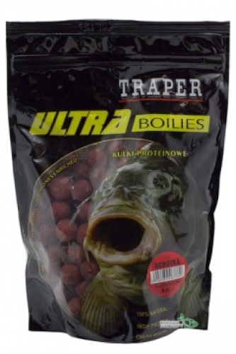 Бойлы Traper Ultra Boilies протеиновые 0,5кг 16мм Bloodworm (Мотыль)