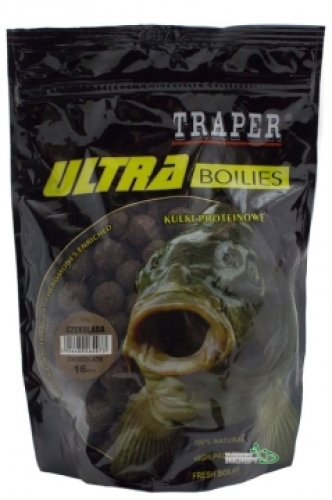 Бойлы Traper Ultra Boilies протеиновые 0,5кг 16мм Chocolate