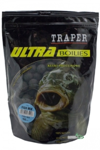 Бойлы Traper Ultra Boilies протеиновые 0,5кг 16мм Fish Mix