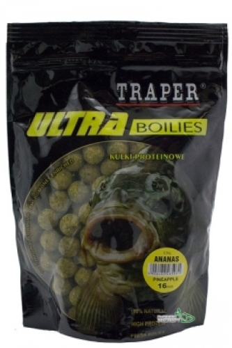 Бойли Traper Ultra Boilies протеїнові 0,5 кг 16мм Pineapple (Ананас)