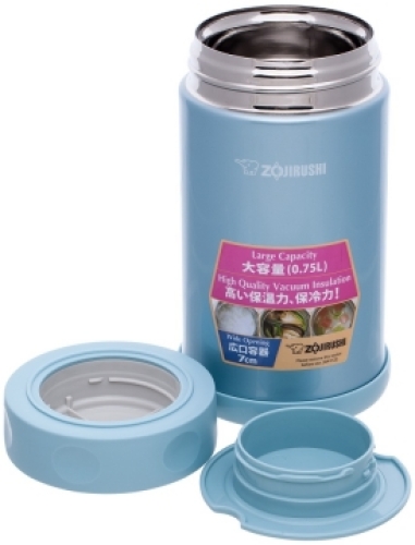 Пищевой термоконтейнер Zojirushi SW-FCE75AB 0,75л (синий)