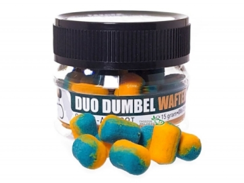 Бойлы Carp Zoom Duo Dumbel Wafters, 8x12мм 15г Squid/Apricot