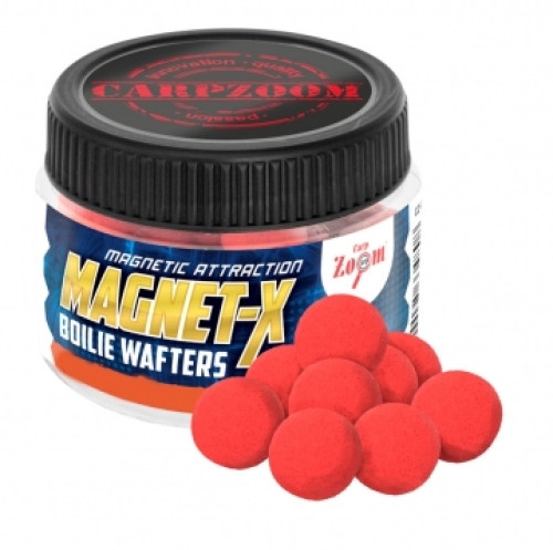 Бойлы Carp Zoom Magnet-X Boilie Wafters, 15мм 50г Strawberry/Fish