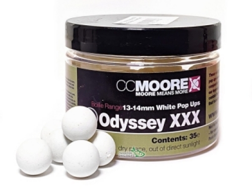 Бойлы CC Moore Odyssey XXX White Pop-Ups 13-14мм, 35шт