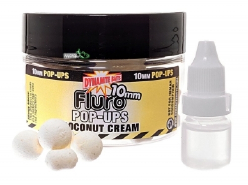 Бойли Dynamite Baits Fluro Pop-Ups Coconut Cream 10мм (DY561)
