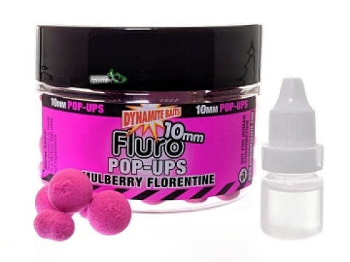 Бойлы Dynamite Baits Fluro Pop-Ups Mulberry Florentine 10мм (DY562)