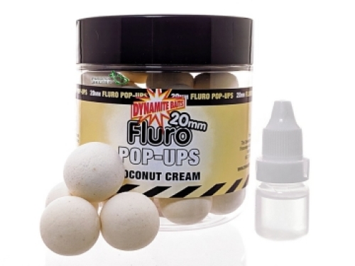 Бойли Dynamite Baits Fluro Pop-Ups Coconut Cream 20мм (DY577)