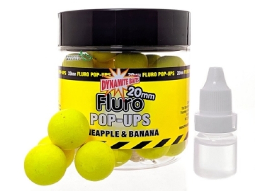 Бойли Dynamite Baits Fluro Pop-Ups Pineapple & Banana 20мм (DY571)