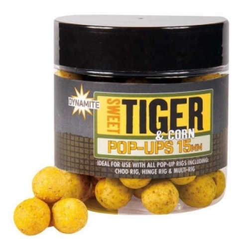 Бойли Dynamite Baits Foodbait Pop-Ups Sweet Tiger & Corn 15мм (DY1015)