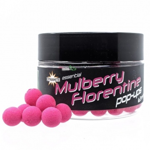 Бойлы Dynamite Baits Fluro Pop-Ups Mulberry Florentine 12мм (DY1614)
