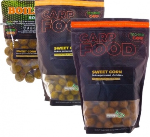 Бойлы Technocarp Soluble Boilies - Sweet Corn (Кукуруза)