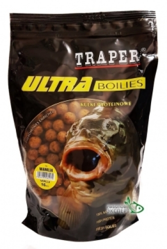 Бойлы Traper Ultra Boilies протеиновые 1кг 16мм Vanilla