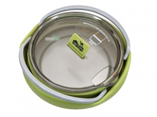 Чайник Tramp силиконовый с металлическим дном 1,0л olive (TRC-125-olive)
