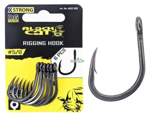 Крючки Black Cat Rigging Hook DG coating №5/0 (6шт/уп)