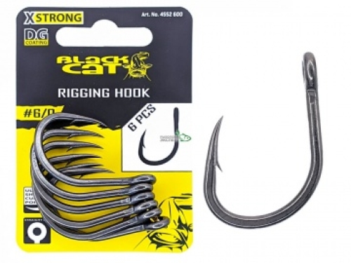 Крючки Black Cat Rigging Hook DG coating №6/0 (6шт/уп)