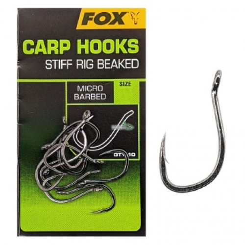 Крючки Fox Carp Hooks - Stiff Rig Beaked №04