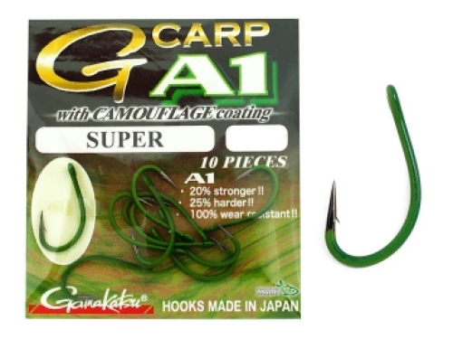 Гачки Gamakatsu A1 G-Carp Camou Green Super