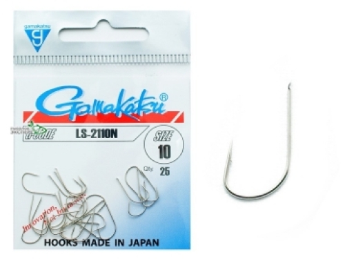 Крючки Gamakatsu LS-2110N Nickel №08