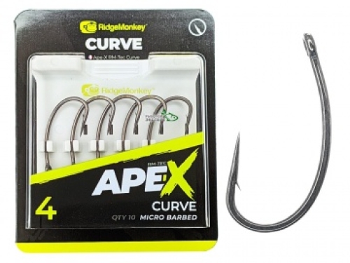 Крючки Ridge Monkey Ape-X Curve Barbed