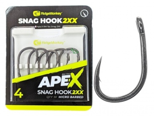 Крючки Ridge Monkey Ape-X Snag Hook 2XX Barbed