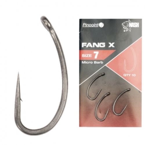 Гачки Nash Pinpoint Fang X Size 5 Micro Barb (T6126)