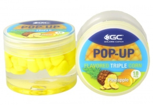 Кукурудза в дипі Golden Catch Pop-Up Triple Flavored Corn - Pineapple (Ананас)