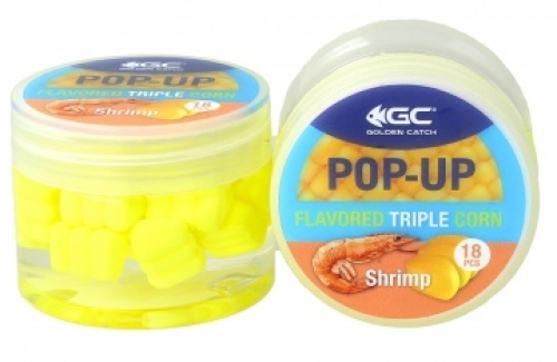 Кукуруза в дипе Golden Catch Pop-Up Triple Flavored Corn - Shrimp (Креветка)