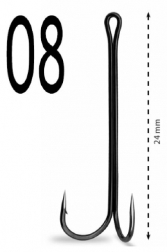 Двійник Gurza Double Hook X-Long Shank K-1506 №08