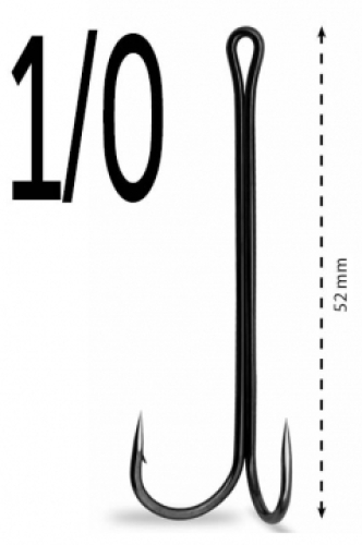 Двійник Gurza Double Hook X-Long Shank K-1506 №1/0