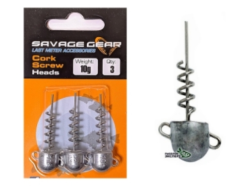 Джиг-головка Savage Gear Cork Screw Heads 10г