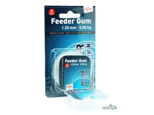 Фидерная резина Carp Zoom FC Feeder Gum 5м 1,25мм прозрачная (CZ9400)